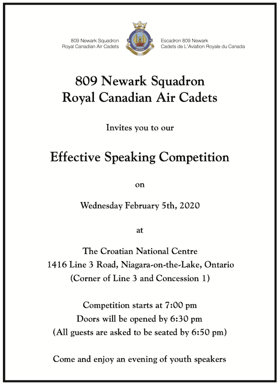 2020 Effective Speaking Competition